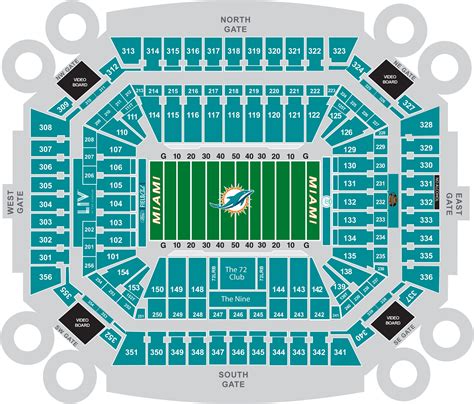 The best place to find handicap accessible seating is near the top of the lower-level sections behind the end zones. . Hard rock stadium seating